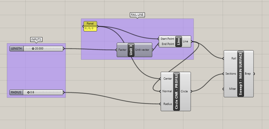 creating the main surface in grasshopper